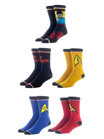 Star Trek Crew Socks Five-Pack Gallery Image 2