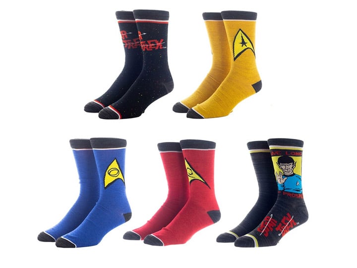 Star Trek Crew Socks Five-Pack Gallery Image 1