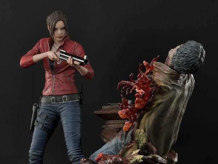 Resident Evil 2 Ultimate Premium Masterline Claire Redfield 1/4 Scale Statue Gallery Image 1