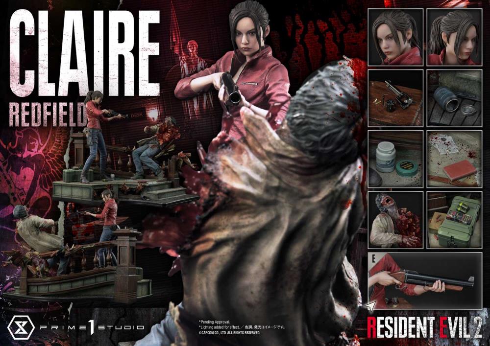 Resident Evil 2 Ultimate Premium Masterline Claire Redfield 1/4 Scale Statue Gallery Image 3