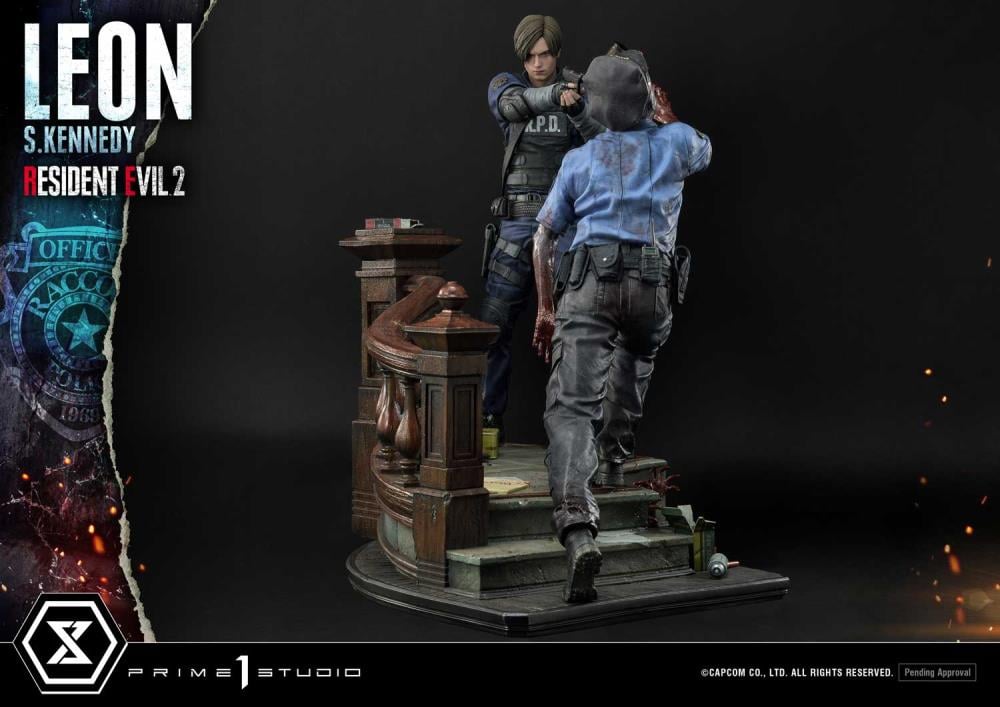 Resident Evil 2 Ultimate Premium Masterline Leon S. Kennedy 1/4 Scale Statue Gallery Image 9