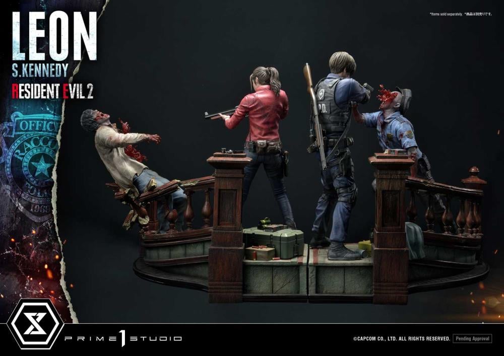 Resident Evil 2 Ultimate Premium Masterline Leon S. Kennedy 1/4 Scale Statue Gallery Image 36