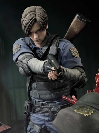 Resident Evil 2 Ultimate Premium Masterline Leon S. Kennedy 1/4 Scale Statue Gallery Image 2