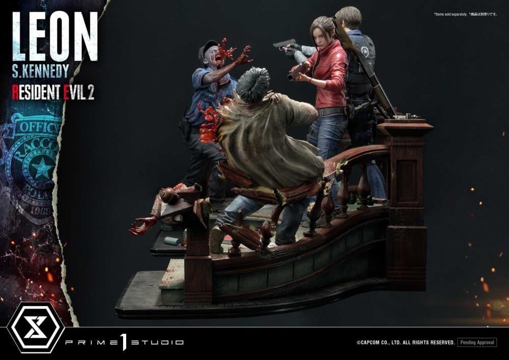 Resident Evil 2 Ultimate Premium Masterline Leon S. Kennedy 1/4 Scale Statue Gallery Image 38