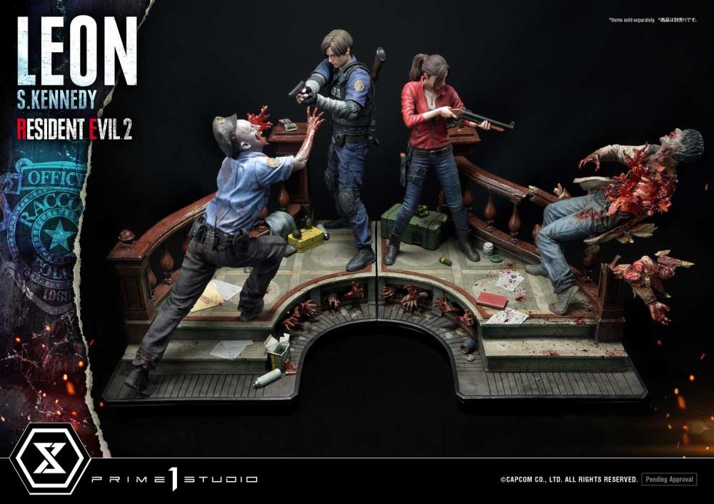 Resident Evil 2 Ultimate Premium Masterline Leon S. Kennedy 1/4 Scale Statue Gallery Image 33