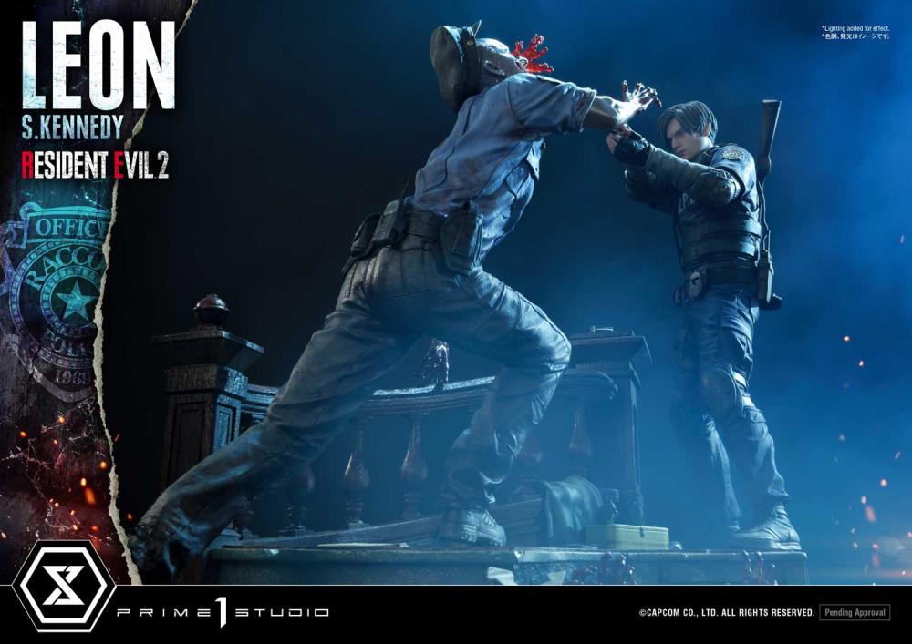 Resident Evil 2 Ultimate Premium Masterline Leon S. Kennedy 1/4 Scale Statue Gallery Image 11