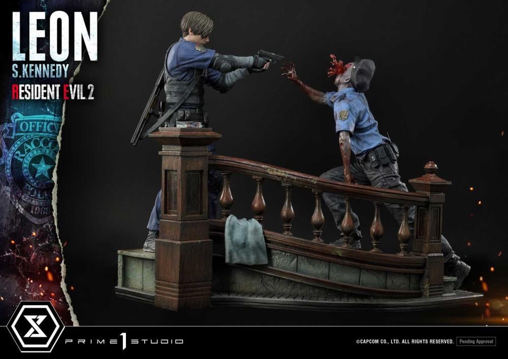 Resident Evil 2 Ultimate Premium Masterline Leon S. Kennedy 1/4 Scale Statue Gallery Image 8
