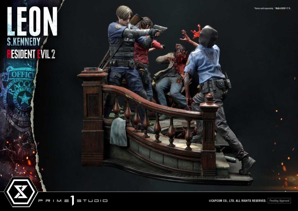 Resident Evil 2 Ultimate Premium Masterline Leon S. Kennedy 1/4 Scale Statue Gallery Image 37