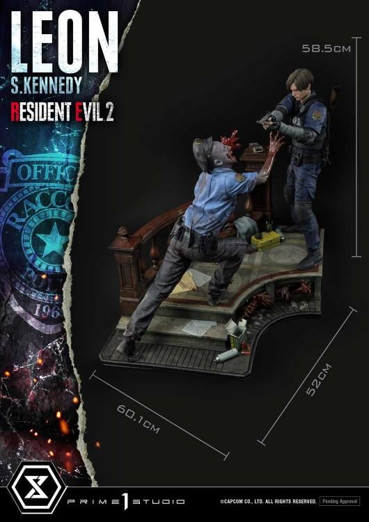 Resident Evil 2 Ultimate Premium Masterline Leon S. Kennedy 1/4 Scale Statue Gallery Image 5