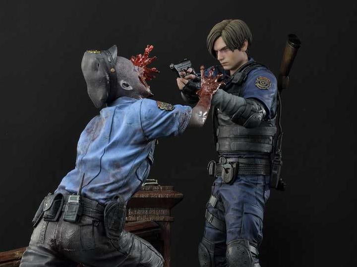Resident Evil 2 Ultimate Premium Masterline Leon S. Kennedy 1/4 Scale Statue Gallery Image 1