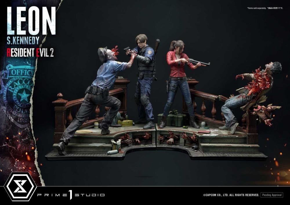Resident Evil 2 Ultimate Premium Masterline Leon S. Kennedy 1/4 Scale Statue Gallery Image 34