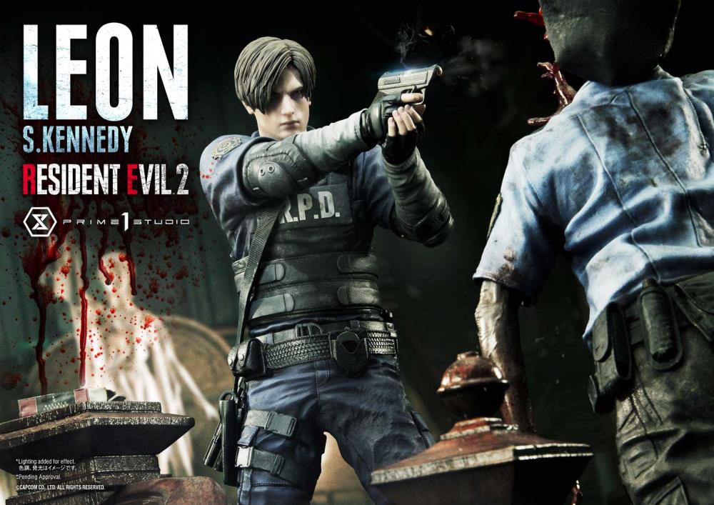 Resident Evil 2 Ultimate Premium Masterline Leon S. Kennedy 1/4 Scale Statue Gallery Image 4