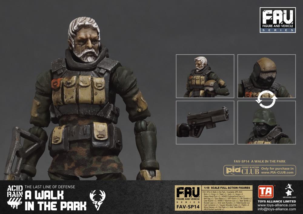 Acid Rain FAV-SP14 A Walk in the Park 1/18 Scale Action Figure Set Gallery Image 4