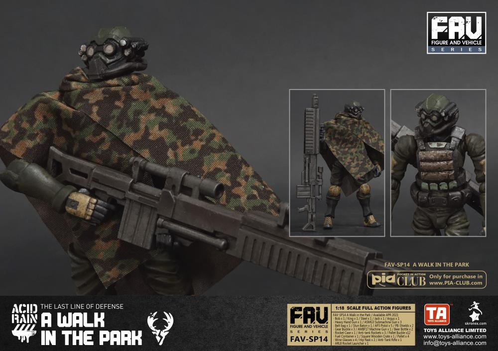 Acid Rain FAV-SP14 A Walk in the Park 1/18 Scale Action Figure Set Gallery Image 8