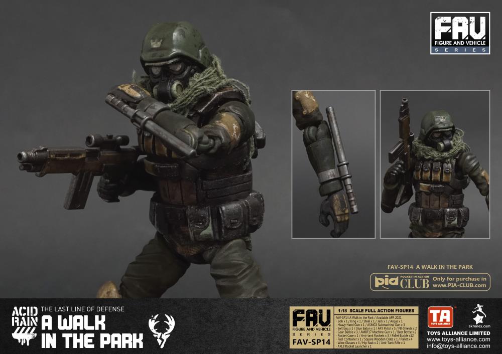 Acid Rain FAV-SP14 A Walk in the Park 1/18 Scale Action Figure Set Gallery Image 5