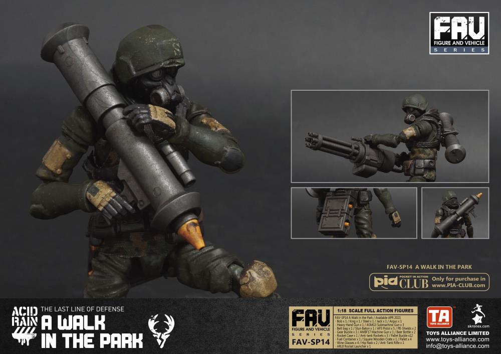 Acid Rain FAV-SP14 A Walk in the Park 1/18 Scale Action Figure Set Gallery Image 7