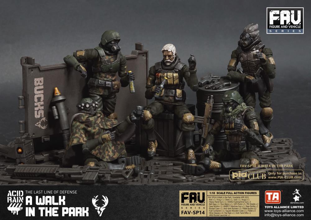 Acid Rain FAV-SP14 A Walk in the Park 1/18 Scale Action Figure Set Gallery Image 3