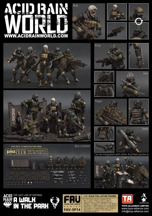 Acid Rain FAV-SP14 A Walk in the Park 1/18 Scale Action Figure Set Gallery Image 10