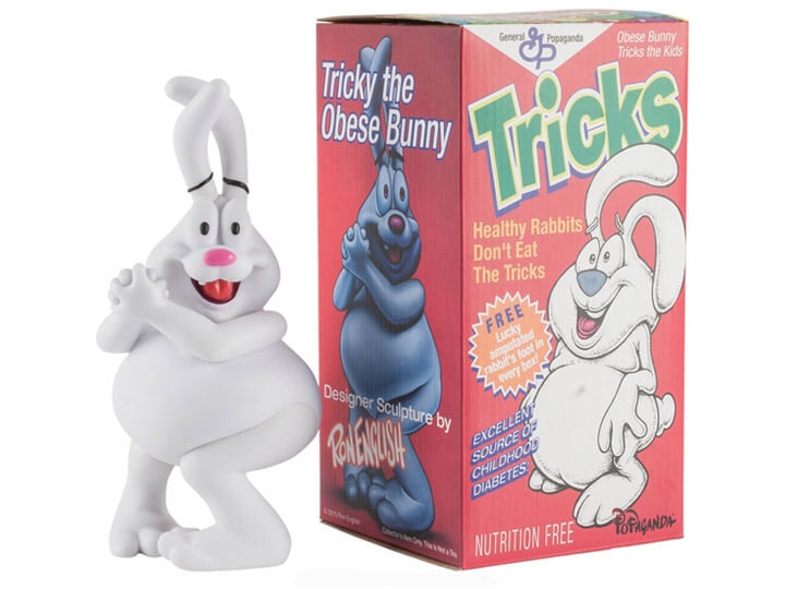 Tricky Cartoon Rabbit Cereal Killers Tricky the Obese Rabbit Vinyl Figure