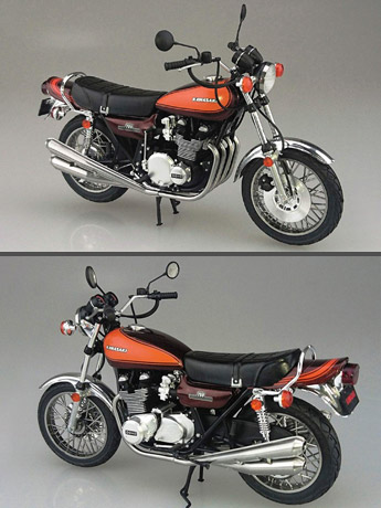 Kawasaki 750 Roadster ZII 1/12 Scale Motorcycle Model Kit Gallery Image 2