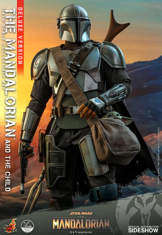 The Mandalorian QS017 The Mandalorian and The Child Deluxe 1/4 Scale Collectible Figure Gallery Image 13