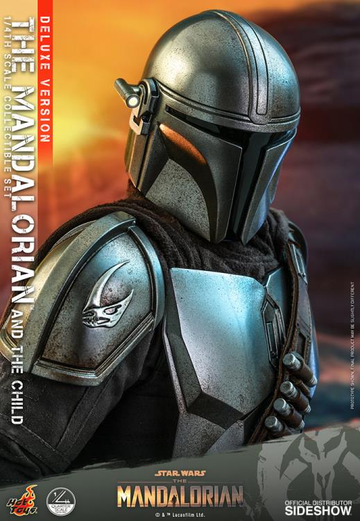 The Mandalorian QS017 The Mandalorian and The Child Deluxe 1/4 Scale Collectible Figure Gallery Image 10