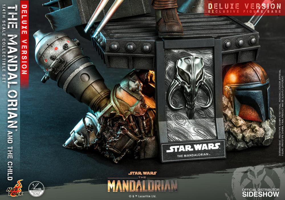 The Mandalorian QS017 The Mandalorian and The Child Deluxe 1/4 Scale Collectible Figure Gallery Image 22