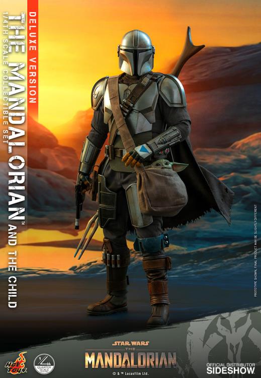 The Mandalorian QS017 The Mandalorian and The Child Deluxe 1/4 Scale Collectible Figure Gallery Image 11