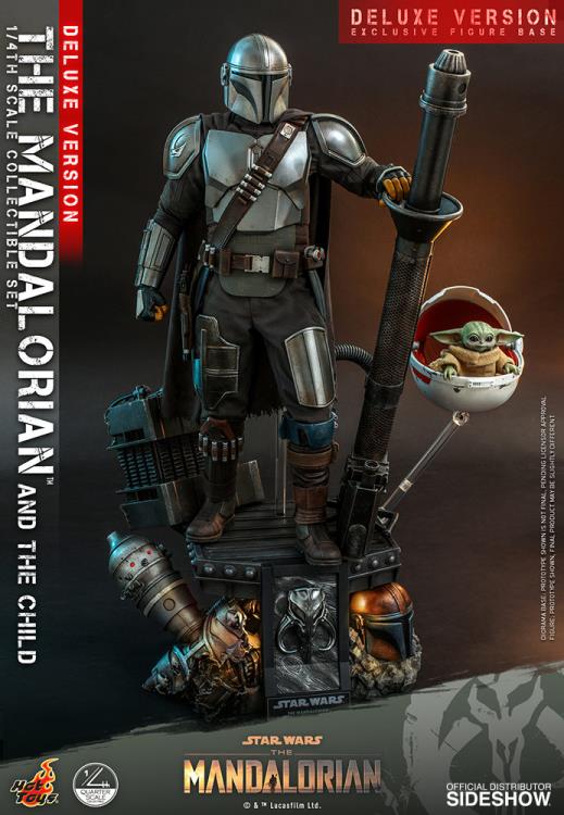 The Mandalorian QS017 The Mandalorian and The Child Deluxe 1/4 Scale Collectible Figure Gallery Image 3