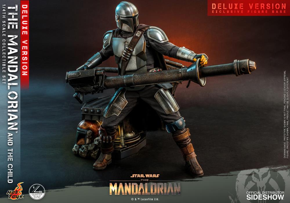 The Mandalorian QS017 The Mandalorian and The Child Deluxe 1/4 Scale Collectible Figure Gallery Image 19