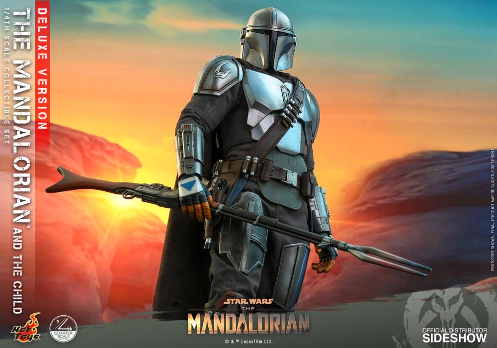The Mandalorian QS017 The Mandalorian and The Child Deluxe 1/4 Scale Collectible Figure Gallery Image 15