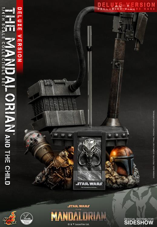 The Mandalorian QS017 The Mandalorian and The Child Deluxe 1/4 Scale Collectible Figure Gallery Image 21