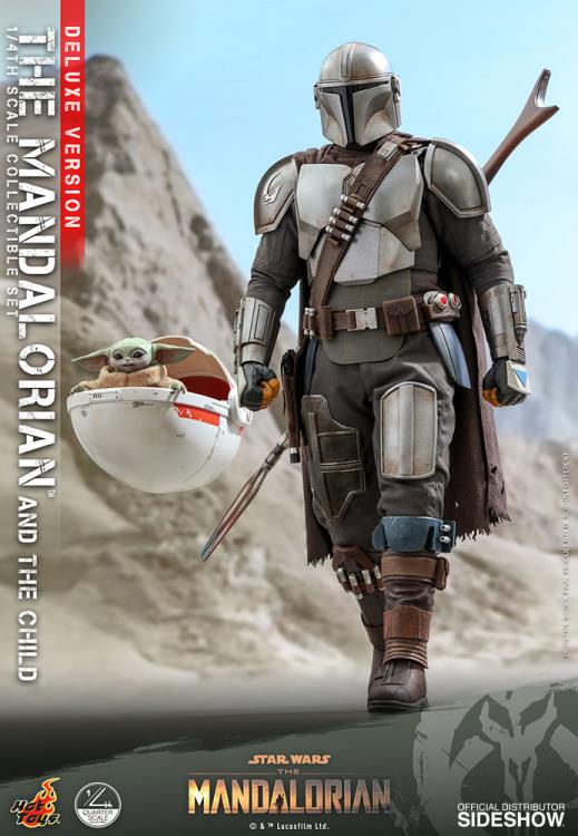 The Mandalorian QS017 The Mandalorian and The Child Deluxe 1/4 Scale Collectible Figure Gallery Image 7