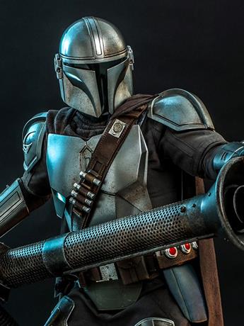 The Mandalorian QS017 The Mandalorian and The Child Deluxe 1/4 Scale Collectible Figure Gallery Image 2