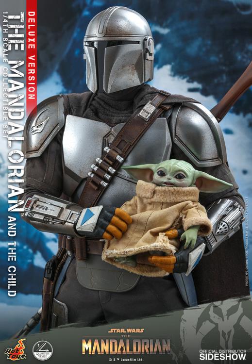 The Mandalorian QS017 The Mandalorian and The Child Deluxe 1/4 Scale Collectible Figure Gallery Image 8