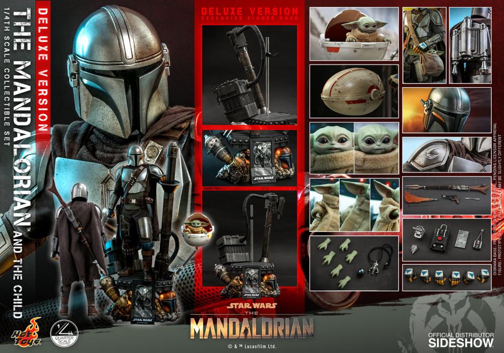 The Mandalorian QS017 The Mandalorian and The Child Deluxe 1/4