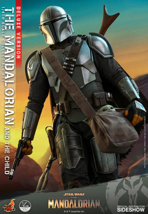 The Mandalorian QS017 The Mandalorian and The Child Deluxe 1/4 Scale Collectible Figure Gallery Image 12