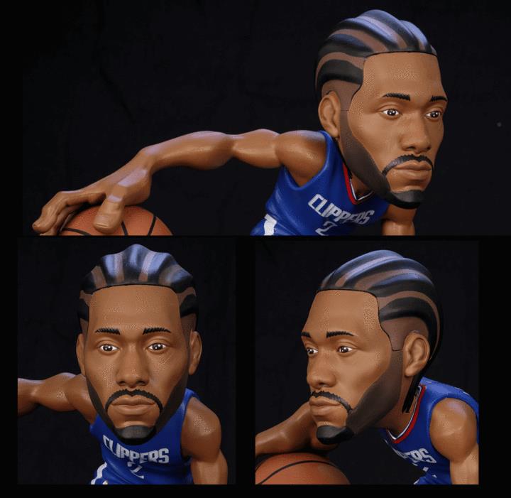 NBA SmAll-Stars: Los Angeles Clippers Kawhi Leonard (Blue Jersey) Figure Gallery Image 4