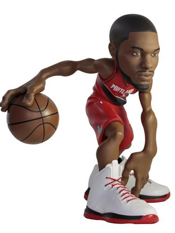 NBA SmAll-Stars: Portland Trail Blazers Damian Lillard (Red Jersey) Figure Gallery Image 2