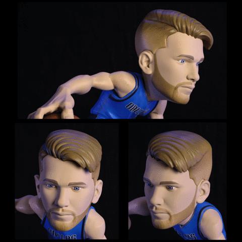 NBA SmAll-Stars: Dallas Mavericks Luca Doncic (Royal Jersey) Figure Gallery Image 4