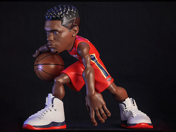 NBA SmAll-Stars: New Orleans Pelicans Zion Williamson (Red Jersey) Figure Gallery Image 1