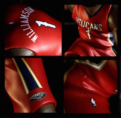 NBA SmAll-Stars: New Orleans Pelicans Zion Williamson (Red Jersey) Figure Gallery Image 4
