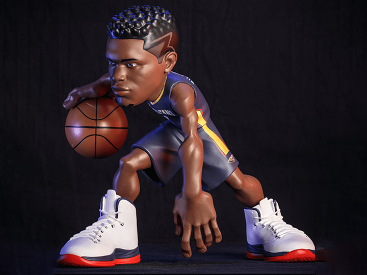 NBA SmAll-Stars: New Orleans Pelicans Zion Williamson (Navy Jersey) Figure Gallery Image 1