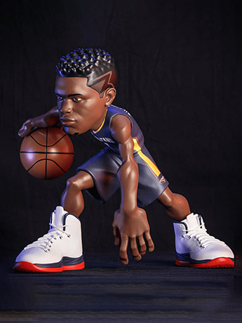 NBA SmAll-Stars: New Orleans Pelicans Zion Williamson (Navy Jersey) Figure Gallery Image 2