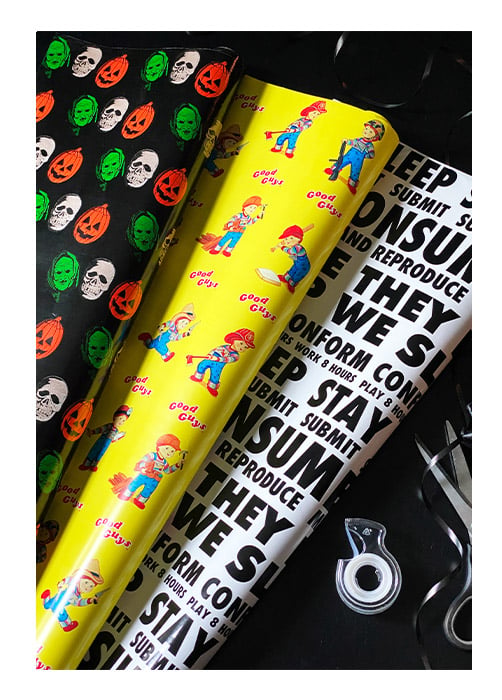 Halloween III: Season of the Witch Wrapped In Terror Wrapping Paper Gallery Image 3