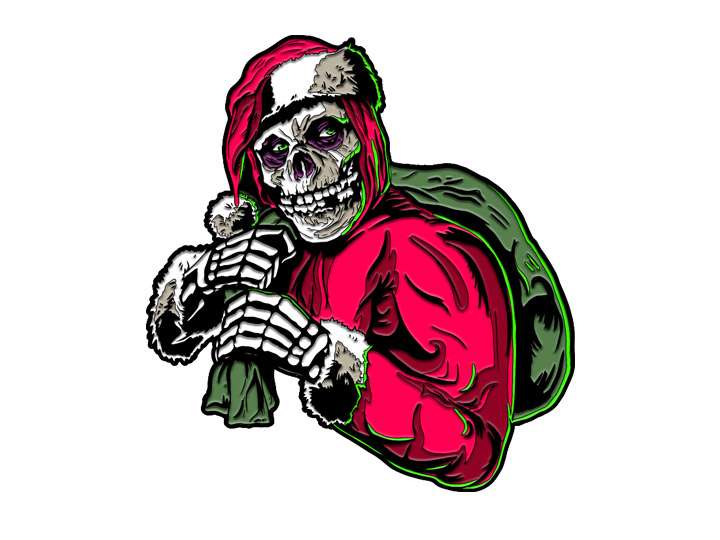 Misfits Holiday Fiend Enamel Pin Gallery Image 1