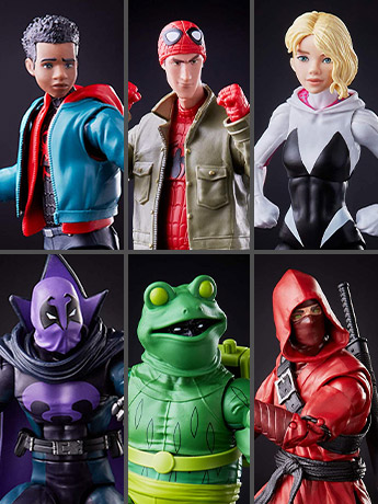 Spider-Man: Into the Spider-Verse Marvel Legends Wave 1 Set of 6
