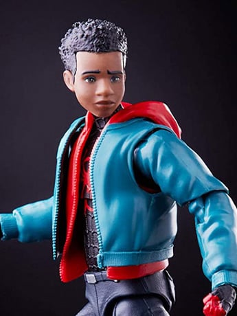 Spider-Man: Into the Spider-Verse Marvel Legends Miles Morales Action Figure (Stilt-Man BAF) Gallery Image 2