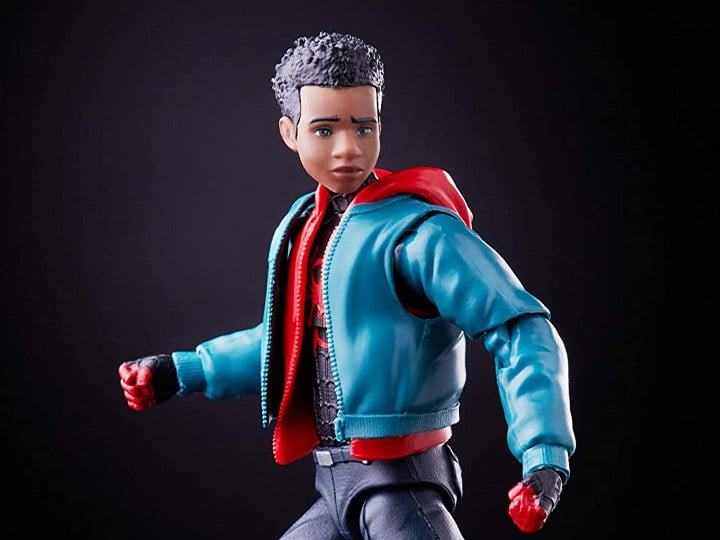 Spider-Man: Into the Spider-Verse Marvel Legends Miles Morales Action Figure (Stilt-Man BAF) Gallery Image 1