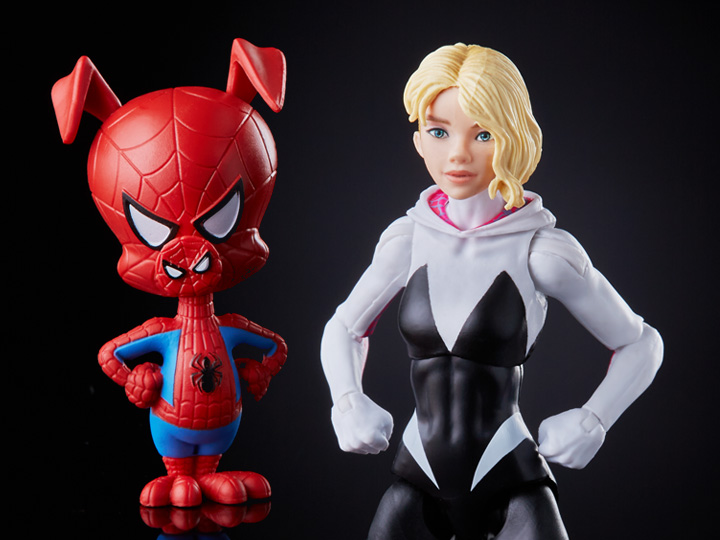 Spider-Man: Into the Spider-Verse Marvel Legends Gwen Stacy Action Figure (Stilt-Man BAF) Gallery Image 1